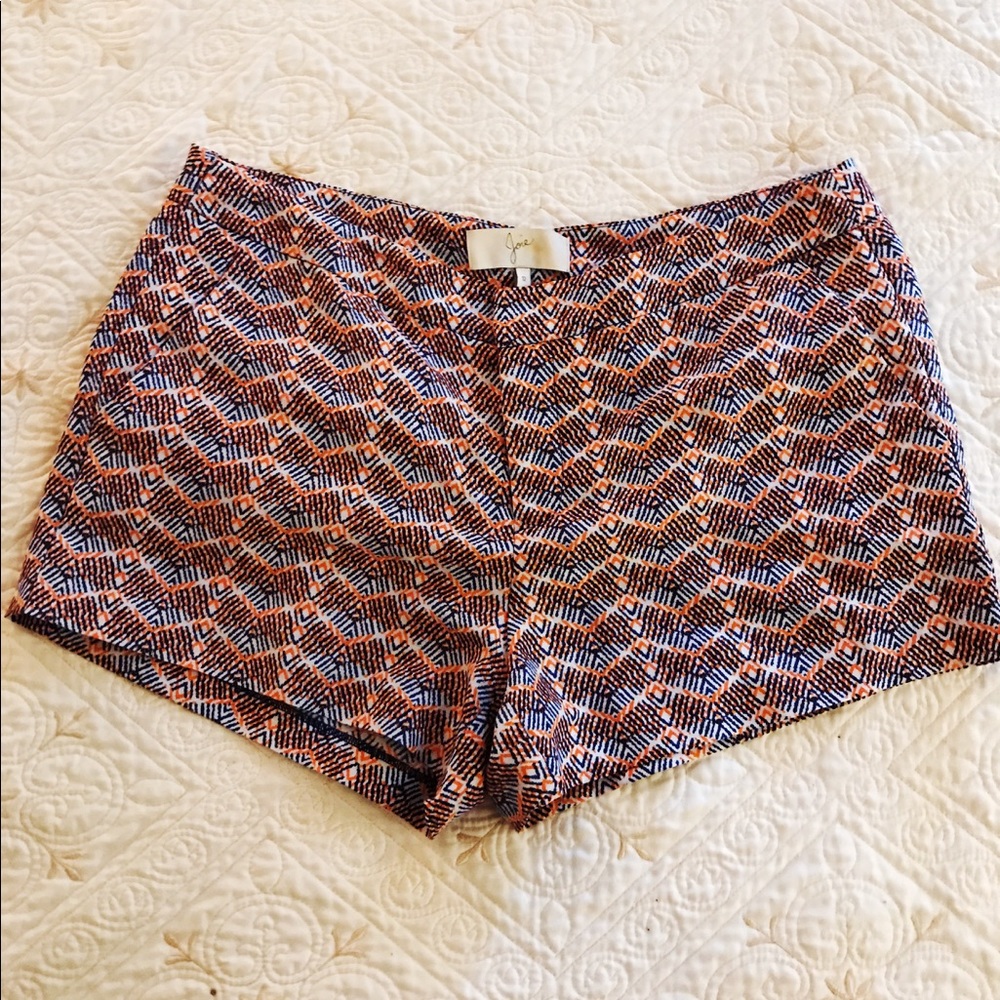 Joie Merci Chevron Blue & Orange Shorts - Picture 2 of 5